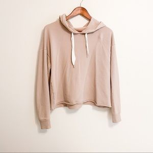 Aerie Cropped French terry hoodie